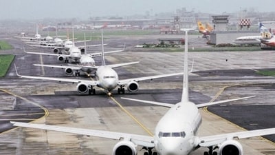 Landing or take-off of non-scheduled flights, and chartered flights will not be permitted from 10 am to 1.15 pm during the January 19-25 period. (HT File) Landing or take-off of non-scheduled flights, and chartered flights will not be permitted from 10 am to 1.15 pm during the January 19-25 period. (HT File)