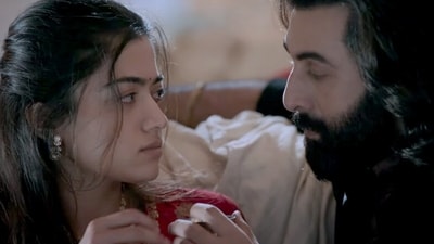 Rashmika Mandanna on slap scene in Animal with Ranbir Kapoor. Rashmika Mandanna on slap scene in Animal with Ranbir Kapoor.