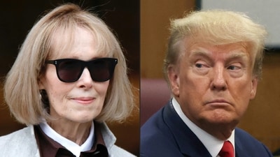 Columnist E Jean Carroll (L) demands $10 million from Donald Trump in defamation suit (AFP) Columnist E Jean Carroll (L) demands $10 million from Donald Trump in defamation suit (AFP)