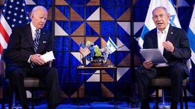 US President Joe Biden(left) and Israel's Prime Minister Benjamin Netanyahu (AFP) US President Joe Biden(left) and Israel's Prime Minister Benjamin Netanyahu (AFP)