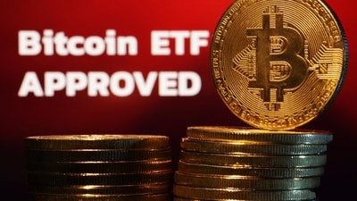 Representation of Bitcoin cryptocurrency and "Bitcoin ETF Approved" words are seen in this illustration taken January 11, 2024. REUTERS/Dado Ruvic/Illustration (REUTERS)