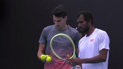 The duo defeated the Italian duo of Matteo Arnaldi and Andrea Pellegrino 6-3, 6-4 in the first round.