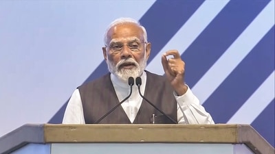 Bengaluru: Prime Minister Narendra Modi addresses the gathering during the inauguration of Boeing India Engineering and Technology Centre (BIETC). (PTI) Bengaluru: Prime Minister Narendra Modi addresses the gathering during the inauguration of Boeing India Engineering and Technology Centre (BIETC). (PTI)