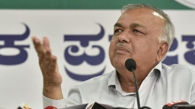 Karnataka Congress minister Ramalinga Reddy. (Arijit Sen/HT Photo)