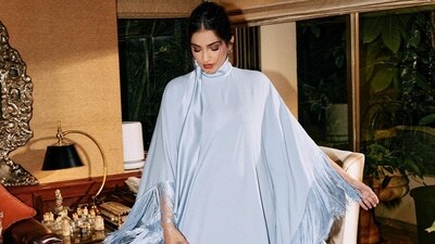 Sonam Kapoor Ahuja in a kaftan dress with fringed hemline details (Photo: Instagram) Sonam Kapoor Ahuja in a kaftan dress with fringed hemline details (Photo: Instagram)