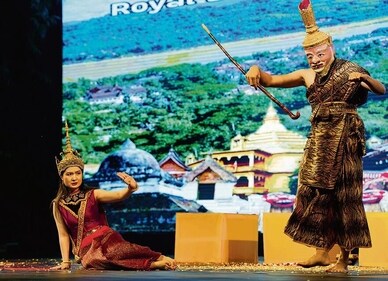 Luang Prabang Royal Ballet Theatre troupe from Laos perform Phra-Lak Phra-Lam, the Lao version of Ramayana. (Photo: Atul Yadav/PTI) Luang Prabang Royal Ballet Theatre troupe from Laos perform Phra-Lak Phra-Lam, the Lao version of Ramayana. (Photo: Atul Yadav/PTI)
