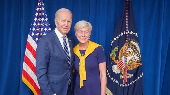 An old picture of US President Joe Biden and Democrat North Carolina Congresswoman Deborah Ross (Congresswoman Deborah Ross/Istagram)