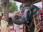 During his visit, PM Modi wore a spotless 'veshti' (dhoti) and an 'angavastram' (a shawl) as he prayed with folded hands in the Lord Vishnu temple.&nbsp;&nbsp;(ANI )