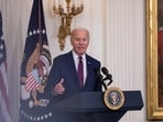 U.S. President Joe Biden hosts a meeting with mayors attending the U.S. Conference of Mayors' annual winter meeting, in the East Room at the White House in Washington, U.S., January 19, 2024. REUTERS/Anna Rose Layden