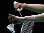 Representational image of a badminton shuttle and racquet(Getty Images)