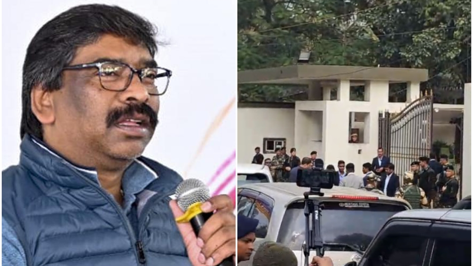 ED arrives at Jharkhand CM's house for questioning on alleged land scam | Latest News India - Vimarsana News