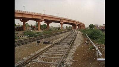 Begum Bazaar railway overbridge in Prayagraj. (HT File) Begum Bazaar railway overbridge in Prayagraj. (HT File)