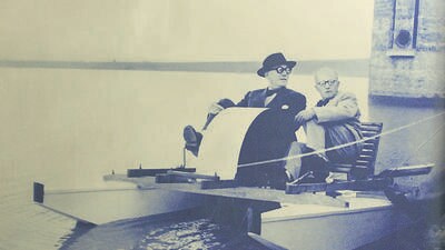 Le Corbusier and Pierre Jeanneret boating at Chandigarh’s Sukhna Lake. (HT File Photo) Le Corbusier and Pierre Jeanneret boating at Chandigarh’s Sukhna Lake. (HT File Photo)