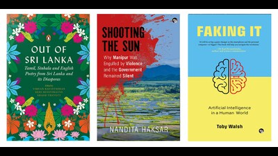 On the reading list this week is a book on the violence in Manipur, an anthology of Sri Lankan poetry, and a volume on the implications of AI faking human intelligence. (HT Team) On the reading list this week is a book on the violence in Manipur, an anthology of Sri Lankan poetry, and a volume on the implications of AI faking human intelligence. (HT Team)