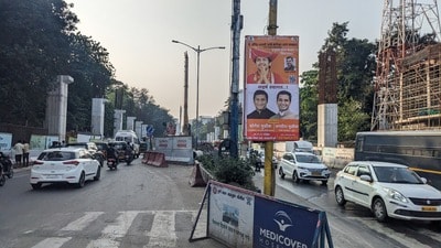 Pune, India - Nov. 22, 2023:Shivaji Nagar metro station to be constructed at Ganeshkhind Road in Pune India, on Wednesday, November 22, 2023. (Photo by Shankar Narayan/HT PHOTO) (HT PHOTO)
