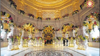 The consecration ceremony of the Ram temple is set to be held on January 22 in Ayodhya. The consecration ceremony of the Ram temple is set to be held on January 22 in Ayodhya.