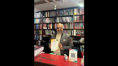 Tarun Chautani, owner of Shree Ram House bookstore. (HT photo) Tarun Chautani, owner of Shree Ram House bookstore. (HT photo)