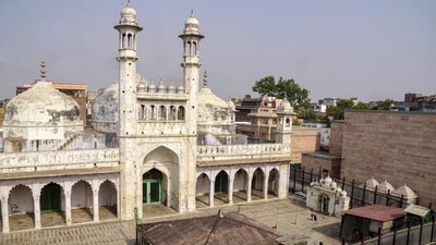 The Gyanvapi Mosque adjoining Vishwanath Temple in Varanasi. (PTI) (HT_PRINT) The Gyanvapi Mosque adjoining Vishwanath Temple in Varanasi. (PTI) (HT_PRINT)