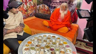 The platter of 56 sweet delicacies - ‘Chhappan Bhog’. (Sourced) The platter of 56 sweet delicacies - ‘Chhappan Bhog’. (Sourced)