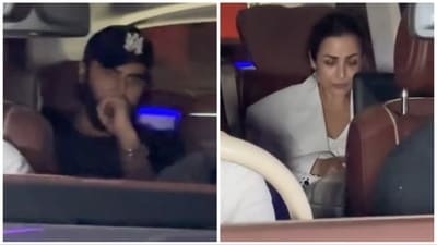 Arjun Kapoor and Malaika Arora spotted on Friday. (Viral Bhayani) Arjun Kapoor and Malaika Arora spotted on Friday. (Viral Bhayani)