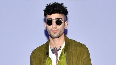Zayn Malik attends the Tom Ford Women's Fall/Winter 2018 fashion show during New York Fashion Week. (AFP)