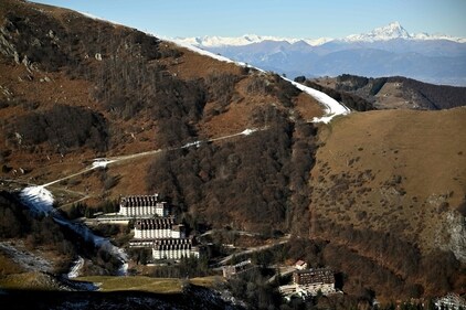 In the west, Northern California’s snowpack sat at 38% of its average and Italy’s 45% below its average. (Credit: AFP) In the west, Northern California’s snowpack sat at 38% of its average and Italy’s 45% below its average. (Credit: AFP)