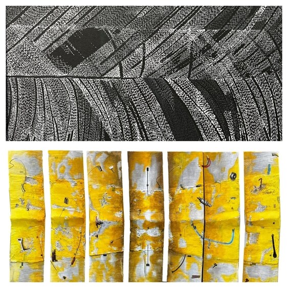 This exhibition displays recent works of artists Anju Kaushik and Neeraja Divate. This exhibition displays recent works of artists Anju Kaushik and Neeraja Divate.