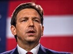 Republican gubernatorial candidate for Florida Ron DeSantis speaks during an election night watch party at the Convention Center in Tampa, Florida, on November 8, 2022. Florida Governor and 2024 Republican presidential hopeful Ron DeSantis has dropped out of the US presidential campaign and endorsed former US president Donald Trump, DeSantis announced in a video posted to his X (formerly Twitter) account on January 21, 2024. (Photo by Giorgio VIERA / AFP) Republican gubernatorial candidate for Florida Ron DeSantis speaks during an election night watch party at the Convention Center in Tampa, Florida, on November 8, 2022. Florida Governor and 2024 Republican presidential hopeful Ron DeSantis has dropped out of the US presidential campaign and endorsed former US president Donald Trump, DeSantis announced in a video posted to his X (formerly Twitter) account on January 21, 2024. (Photo by Giorgio VIERA / AFP)