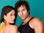 Kareena Kapoor and Saif Ali Khan from their first photoshoot together. Kareena Kapoor and Saif Ali Khan from their first photoshoot together.