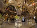 The Shri Ram Janmabhoomi Teerth Kshetra shared the inside pictures of the Ayodhya mandir on X. The Shri Ram Janmabhoomi Teerth Kshetra shared the inside pictures of the Ayodhya mandir on X.