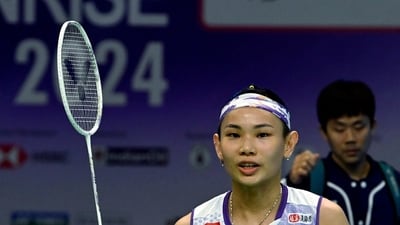 Chinese Taipei shuttler Tai Tzu Ying plays a shot during the women’s singles final of Yonex Sunrise India Open (ANI) Chinese Taipei shuttler Tai Tzu Ying plays a shot during the women’s singles final of Yonex Sunrise India Open (ANI)