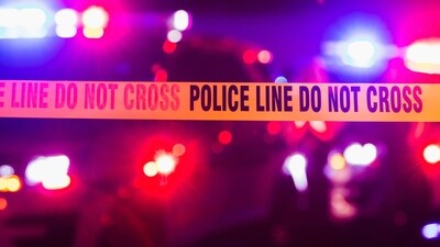 Accident or crime scene cordon tape, police line do not cross. It is nighttime, emergency lights of police cars flashing blue, red and white in the background (Getty Images/iStockphoto) Accident or crime scene cordon tape, police line do not cross. It is nighttime, emergency lights of police cars flashing blue, red and white in the background (Getty Images/iStockphoto)