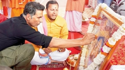 Akshay Kumar for the mahurat ceremony of film Ram Setu in Ayodhya Akshay Kumar for the mahurat ceremony of film Ram Setu in Ayodhya