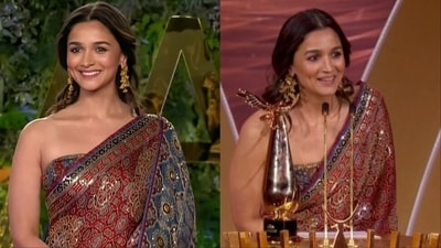 Alia Bhatt at an awards event in Saudi Arabia. Alia Bhatt at an awards event in Saudi Arabia.