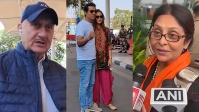 Some celebrities have been spotted arriving in Ayodhya for the Ram Mandir consecration (ANI) Some celebrities have been spotted arriving in Ayodhya for the Ram Mandir consecration (ANI)