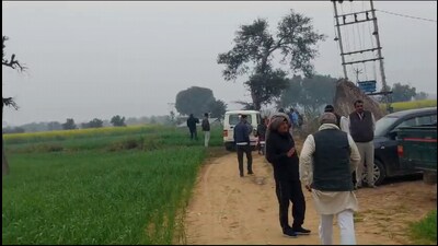 Earlier, the tiger had also attacked a 75-year-old farmer Raghuveer Yadav at Khushkhera village in Rewari four days ago. (HT Photo)