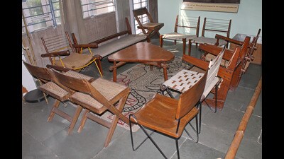 In 2012, as per a list compiled by the Chandigarh Heritage Inventory Committee, the city had 12,793 heritage items, made and used by French architect Le Corbusier, his cousin and Swiss architect Pierre Jeanneret, and others associated with the founding and planning of Chandigarh in the 1950s and 60s. (HT Photo) In 2012, as per a list compiled by the Chandigarh Heritage Inventory Committee, the city had 12,793 heritage items, made and used by French architect Le Corbusier, his cousin and Swiss architect Pierre Jeanneret, and others associated with the founding and planning of Chandigarh in the 1950s and 60s. (HT Photo)