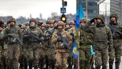 Soldiers of the NATO enhanced forward presence battalion (Representational picture) (AP) Soldiers of the NATO enhanced forward presence battalion (Representational picture) (AP)