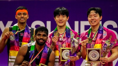 Satwik and Chirag always had tough matches against their Korean rivals though they boasted a 4-1 head-to-head count in five meetings coming into the match (PTI) Satwik and Chirag always had tough matches against their Korean rivals though they boasted a 4-1 head-to-head count in five meetings coming into the match (PTI)