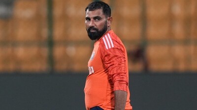 India's Mohammad Shami during a practice session (PTI) India's Mohammad Shami during a practice session (PTI)