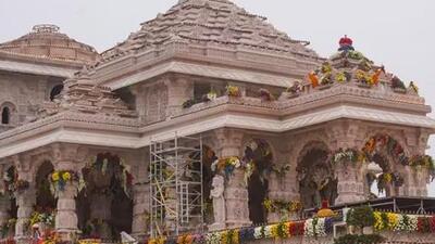 Ram Mandir being decorated with flowers ahead of its consecration ceremony in Ayodhya (PTI Photo) Ram Mandir being decorated with flowers ahead of its consecration ceremony in Ayodhya (PTI Photo)