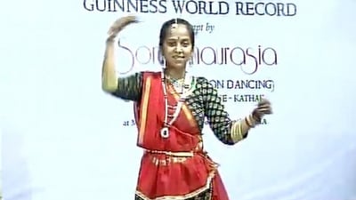 Kathak dancer and world record holder Soni Chaurasia (ANI) Kathak dancer and world record holder Soni Chaurasia (ANI)
