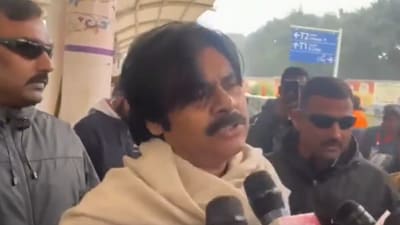 Jana Sena chief Pawan Kalyan arrives in Lucknow ahead of the Ayodhya Ram Temple ‘pran prathishtha’ ceremony scheduled for Monday. Jana Sena chief Pawan Kalyan arrives in Lucknow ahead of the Ayodhya Ram Temple ‘pran prathishtha’ ceremony scheduled for Monday.