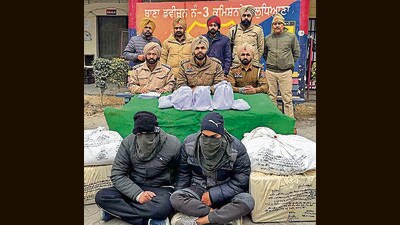 The accused in the custody of police in Ludhiana. (HT) The accused in the custody of police in Ludhiana. (HT)