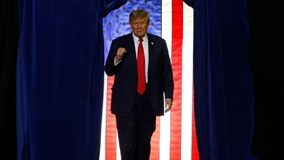 Donald Trump takes the stage during a campaign rally at the SNHU Arena on January 20, 2024 in Manchester, New Hampshire (Photo by CHIP SOMODEVILLA / GETTY IMAGES NORTH AMERICA / Getty Images via AFP) (Getty Images via AFP) Donald Trump takes the stage during a campaign rally at the SNHU Arena on January 20, 2024 in Manchester, New Hampshire (Photo by CHIP SOMODEVILLA / GETTY IMAGES NORTH AMERICA / Getty Images via AFP) (Getty Images via AFP)
