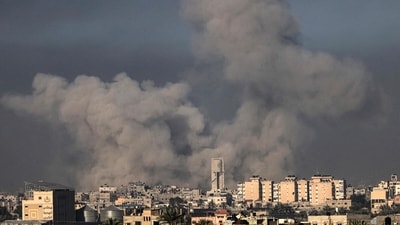The militant group said the attacks were "a necessary step and a normal response to confront all Israeli conspiracies against the Palestinian people". (AFP) The militant group said the attacks were "a necessary step and a normal response to confront all Israeli conspiracies against the Palestinian people". (AFP)