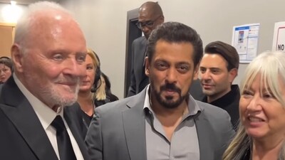 Anthony Hopkins and Salman Khan at Joy Awards in Riyadh. Anthony Hopkins and Salman Khan at Joy Awards in Riyadh.
