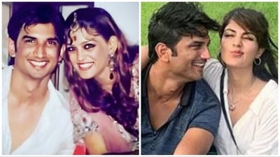 Sushant Singh Rajput with Shweta Singh Kirti and Rhea Chakraborty. Sushant Singh Rajput with Shweta Singh Kirti and Rhea Chakraborty.