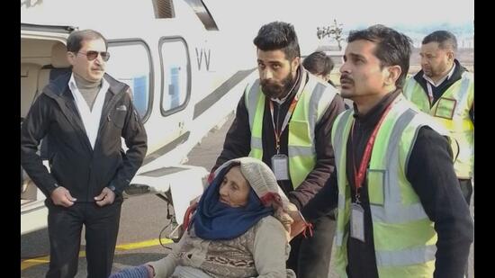 Kangra deputy commissioner Nipun Jindal said that Devi had been ill for a week and could not eat and walk (HT Photo)