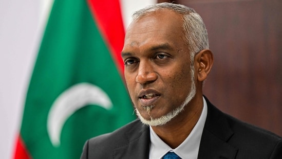 Maldives president Mohammed Muizzu ( AFP)